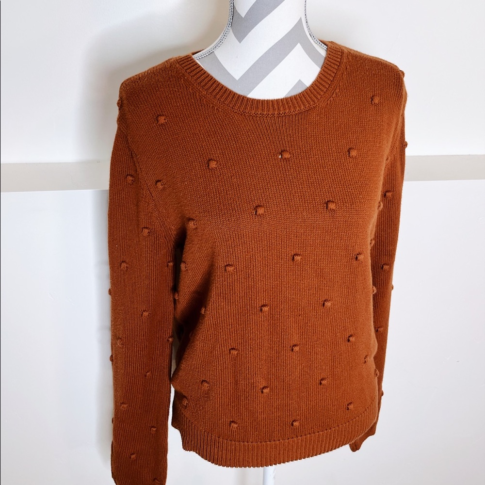 ROOLEE Brown Polka Dot Sweater